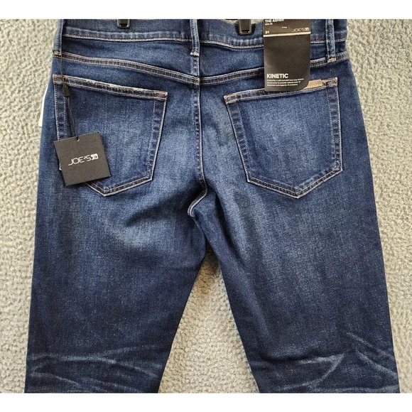 Joe's Jeans The Asher Slim Fit Jeans Mens 31 Navy Denim Faded Button Zip Closure - Picture 15 of 15